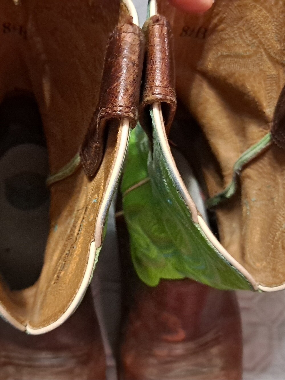 Ariat Mens Green Embroidered Western Cowboy Boots Size 8.5 - Picture 6 of 8